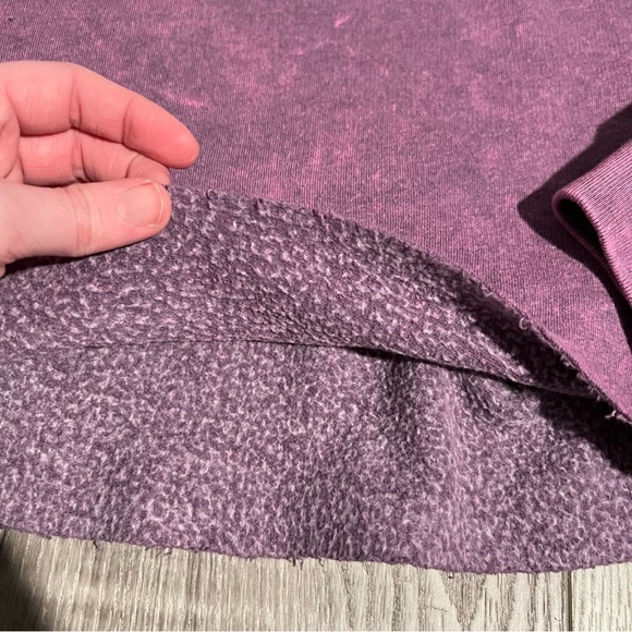 PINK Victoria’s Secret Purple Cropped Lace-Up Hoodie | Size Medium - Picture 7 of 10